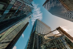 Building floor plan with marked fire door locations